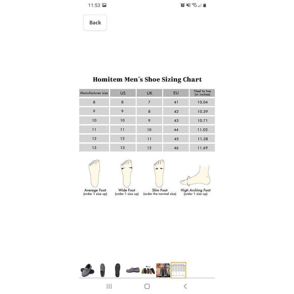 New Men's 11 Grey Homitem Moccasin Memory Foam Slippers House Shoes Indo… - Picture 7 of 12